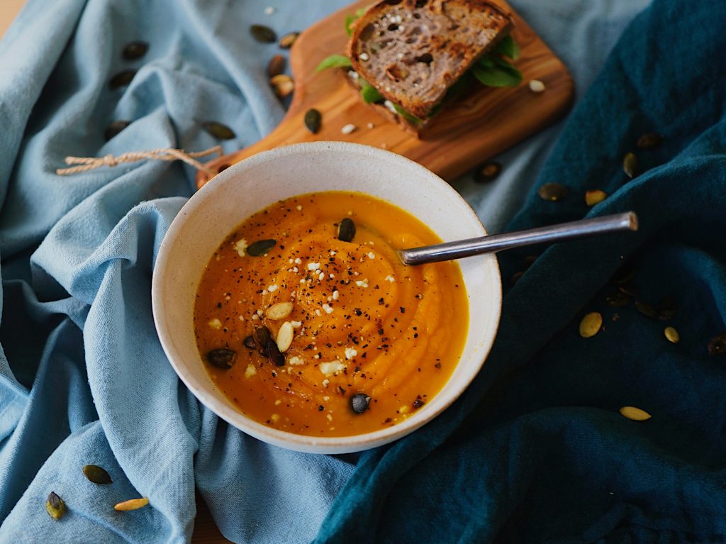 Pumpkin soup to help support immune system